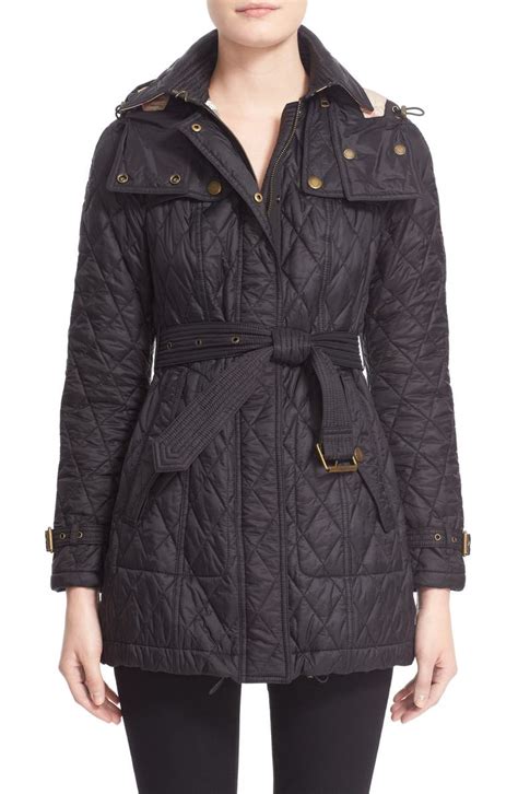 burberry quilted jacket with belt|burberry quilted jacket sale women.